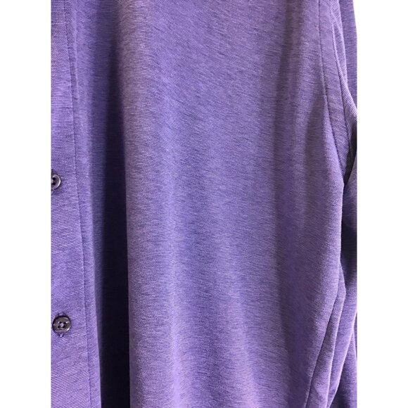 Max Colton Sexy Flip Cuff Shirt Size XL Blue/Purple Long Sleeve Button Up 💜 - Picture 3 of 7